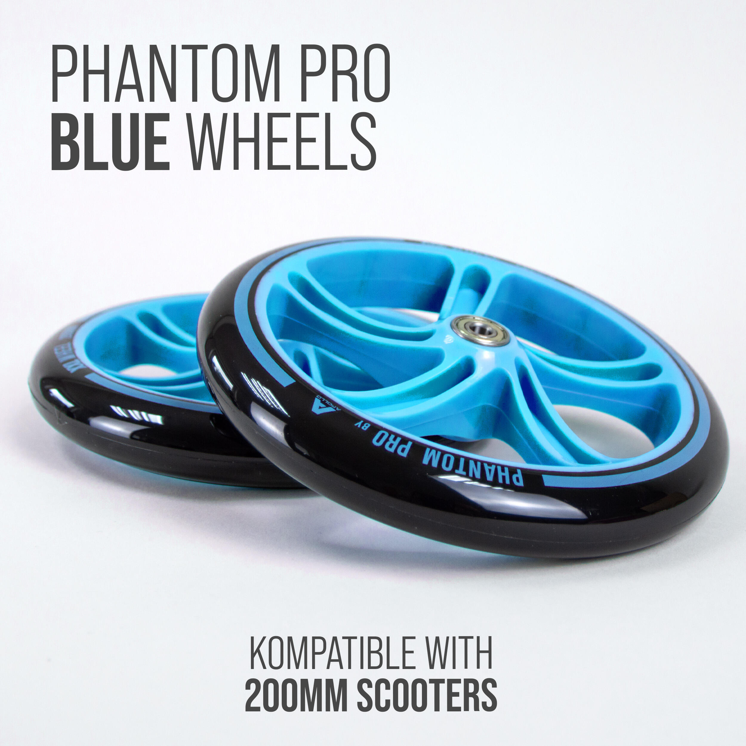 City Scooter 200mm Ersatzräder - Pro Wheels ABEC 7, LED verfügbar 2/7
