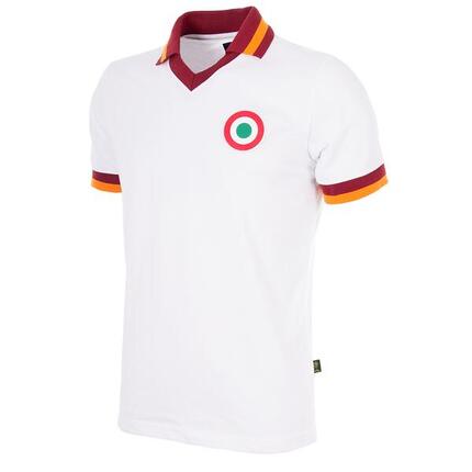 Camiseta de Visitante - Hombre - AS Roma 1980/81 Retro - Manga Corta - Blanco
