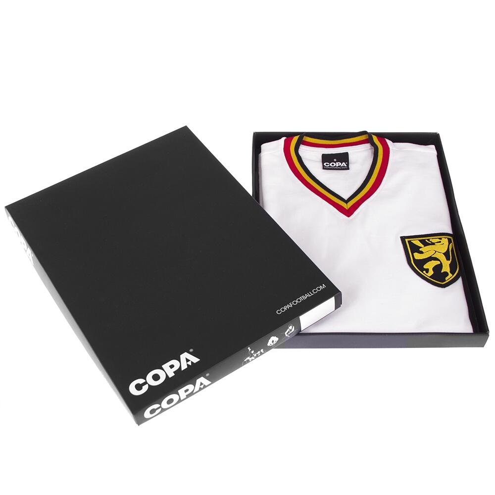 Retro Voetbalshirt - Heren - België 1970 - Uitshirt - Wit 6/7