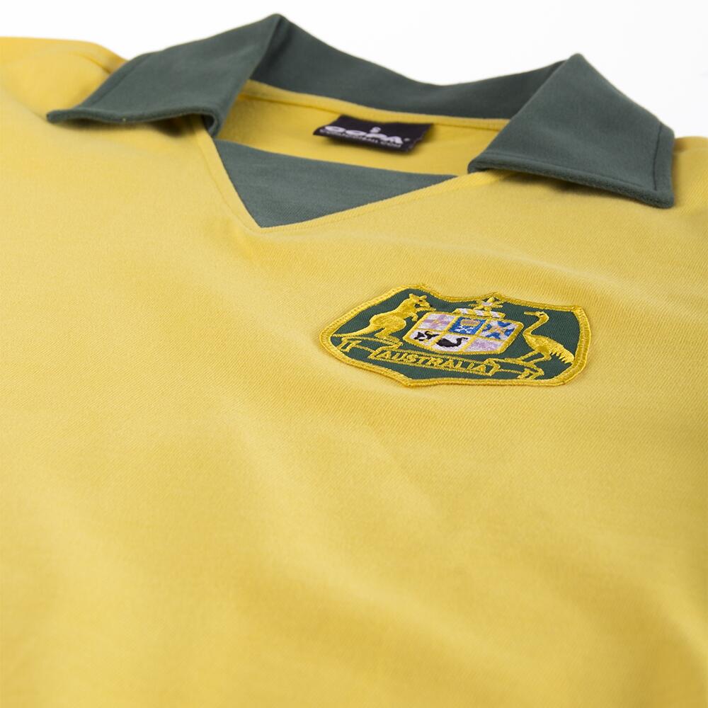 Retro Voetbalshirt - Heren - Australië Wereldbeker 1974 - Geel 4/7