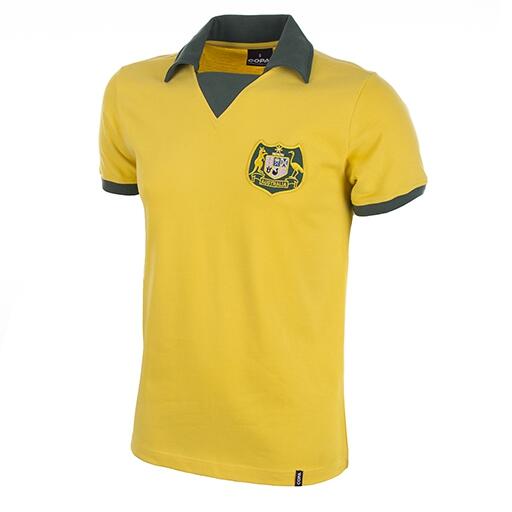 Camiseta retro de futebol da austrália copa do mundo 1974