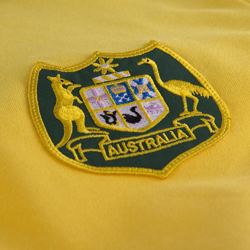 Maillot Rétro Australie Coupe Du Monde 1974 - 100% Coton - Hommage Vintage Football - Cadeau Pour Fan