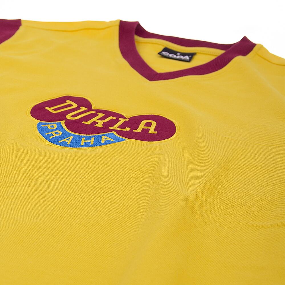 Retro Voetbalshirt - Heren - Dukla Praag 1960 - Uitshirt - Geel 4/7