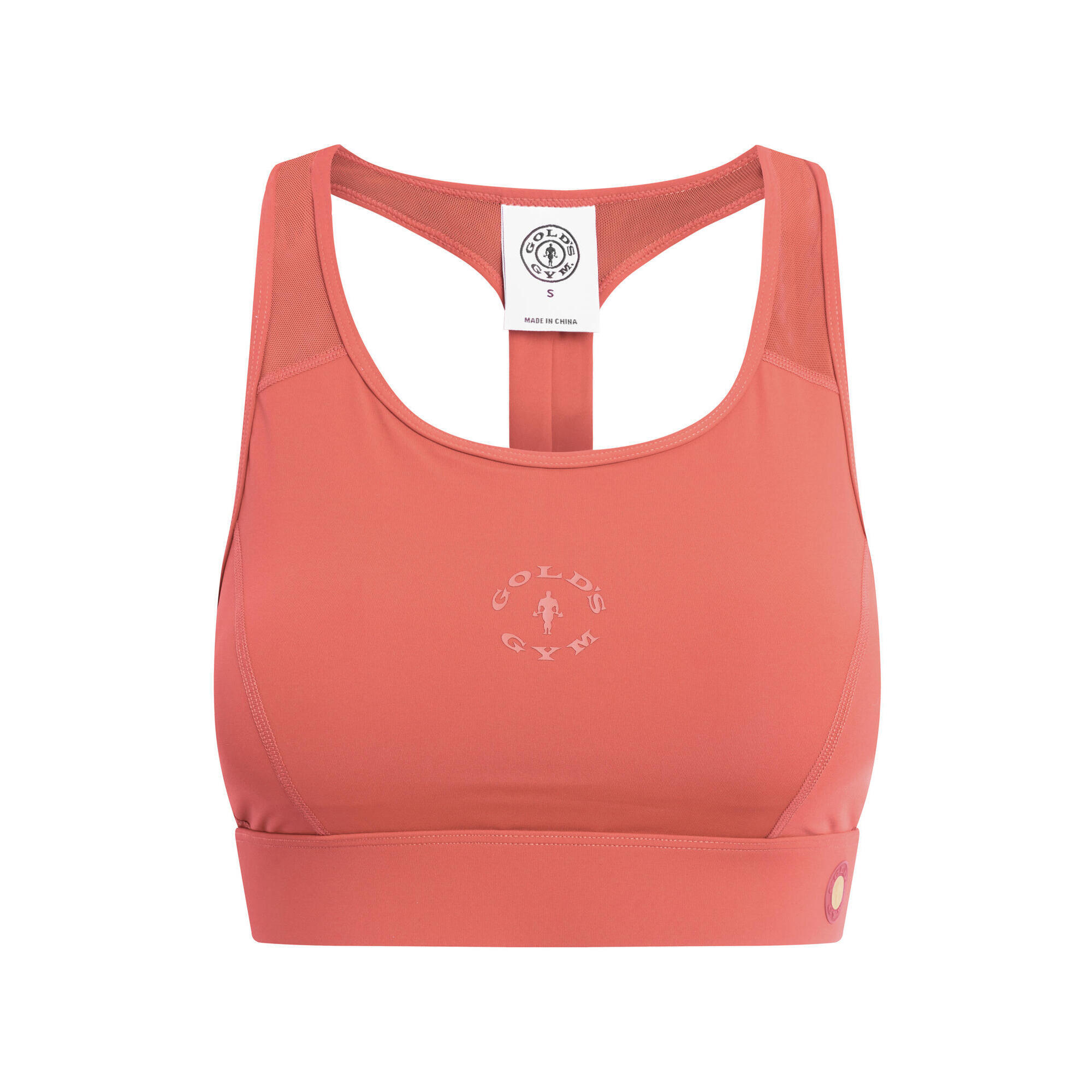 Gold's Gym - Brassière De Sport Nadia Saumon Respirant Séchage Rapide - Soutien-gorge - Rose - Petit - Decathlon
