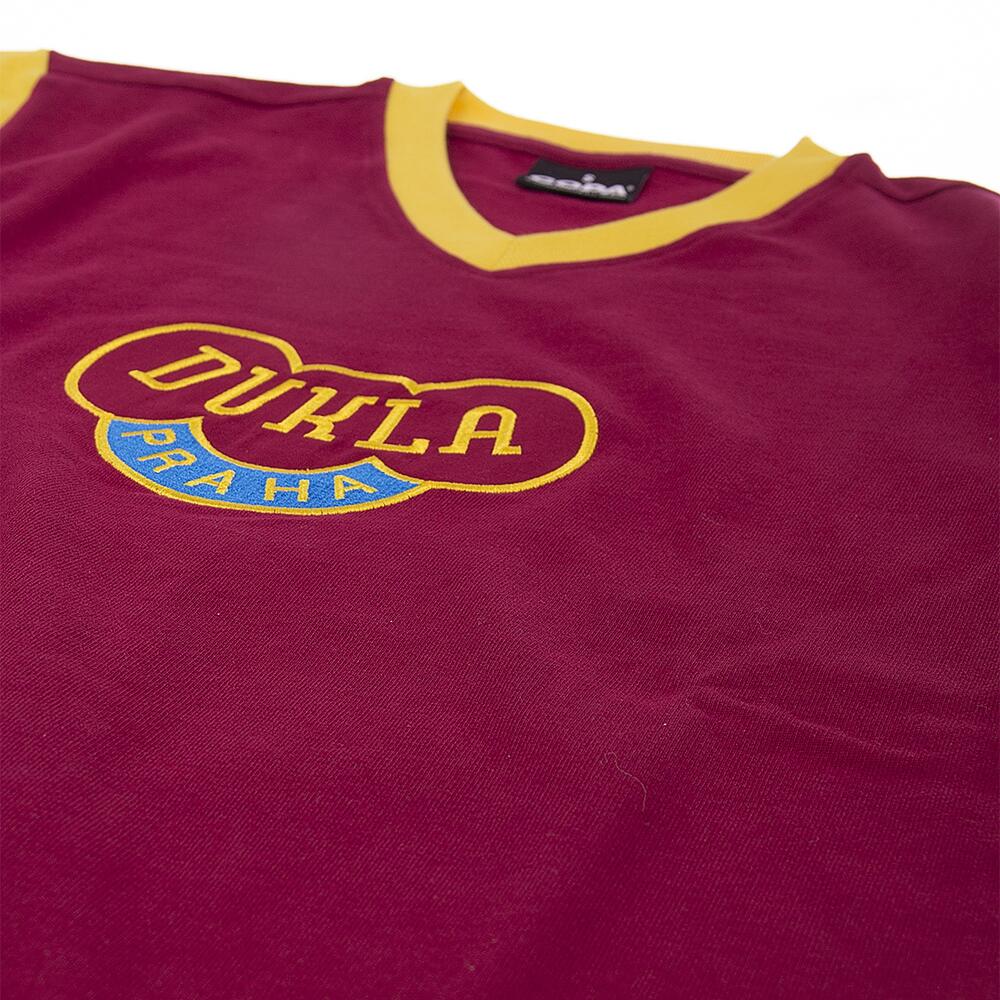 Maillot de football rétro - Homme - Dukla Prague années 1960 - Rouge 4/7