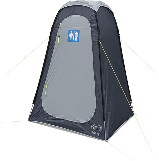 Cort auxiliar tip cabina dus Eurotrail Blue Creek 130x130cm, H 210cm, albastru