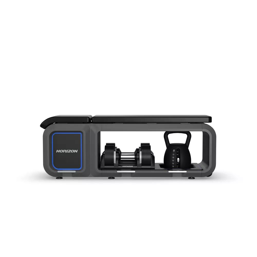 Banco ajustável com halteres e kettlebell ajustáveis - horizon fitness