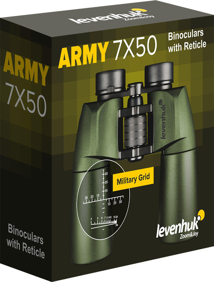 Binocolo 7x50 dell'esercito con reticolo Levenhuk 5/7