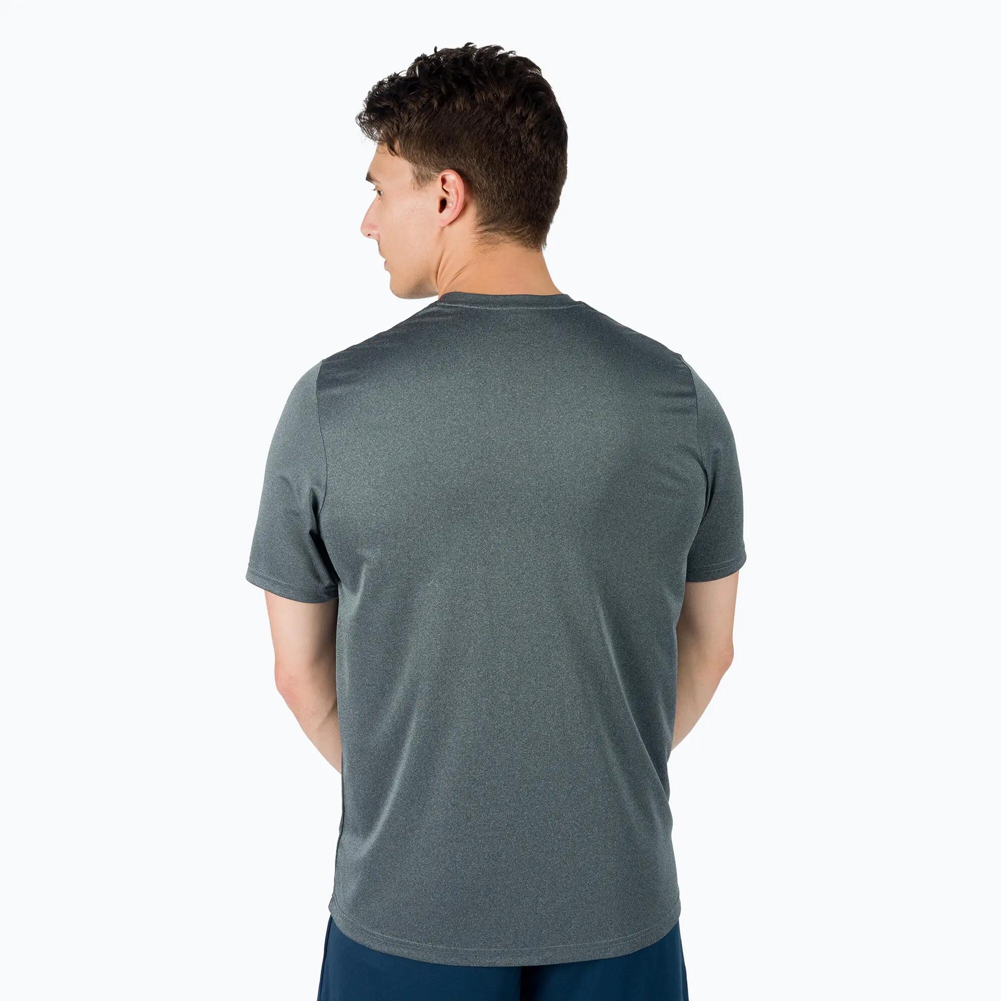 Maillot Manches Courtes Football Homme Joma Combi Gris Melange 3/7