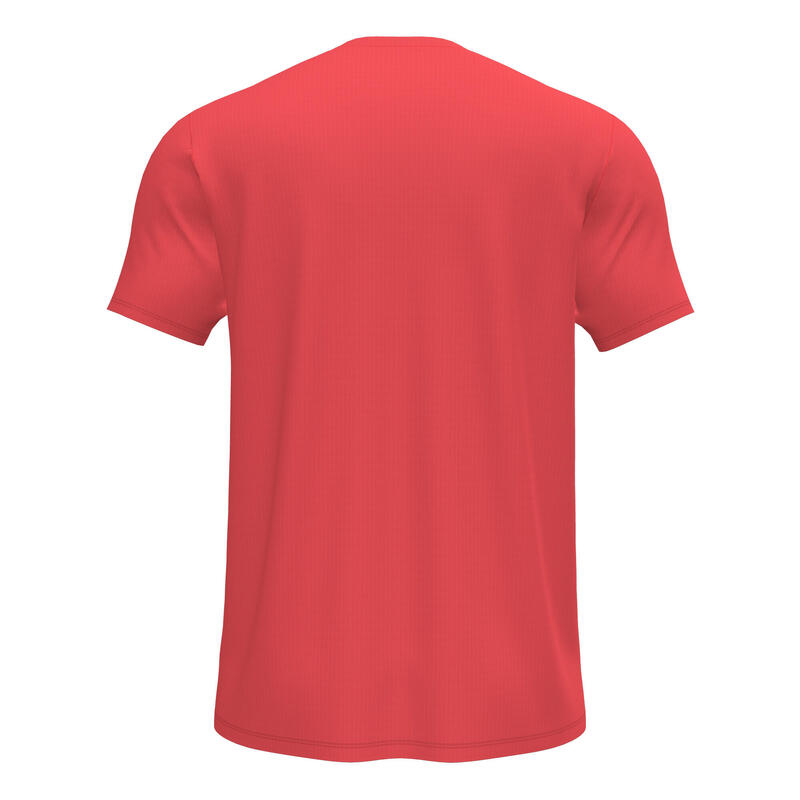 Camiseta Manga Corta Fitness Hombre Joma Sydney Coral Flúor