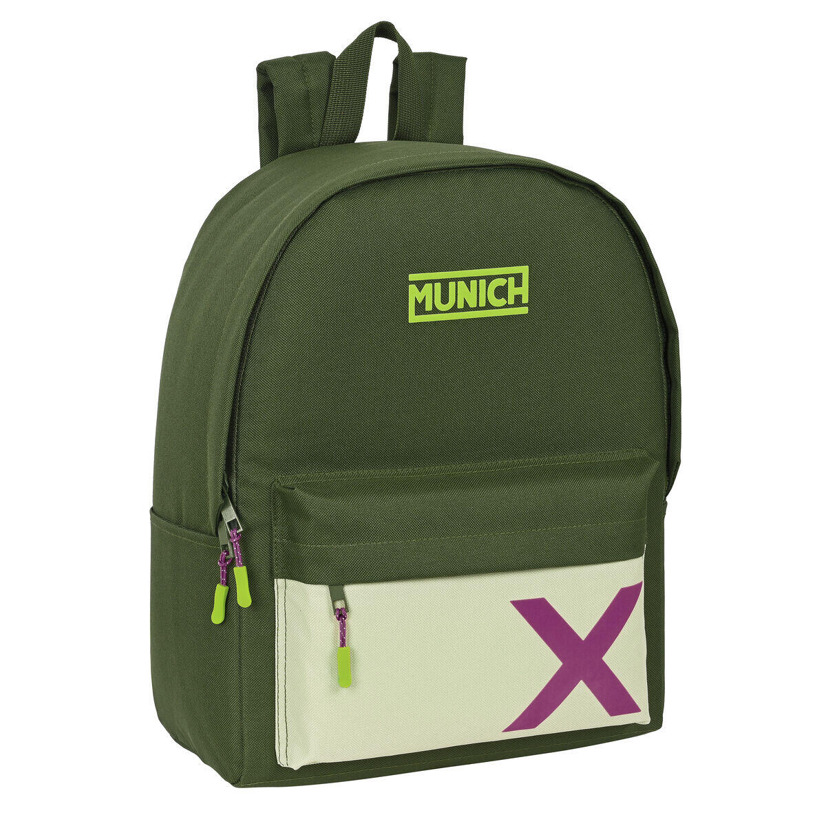 Zaino per Portatile Munich Bright Khaki Verde 1/4