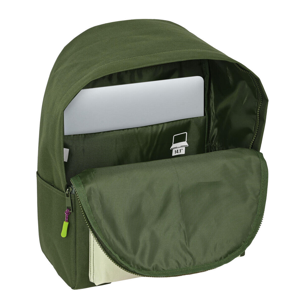 Zaino per Portatile Munich Bright Khaki Verde 3/4
