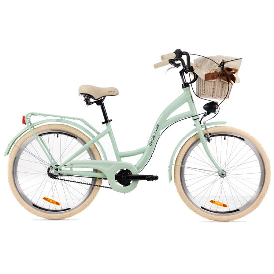Rower Miejski Młodzieżowy Style 24 3B, Kosz