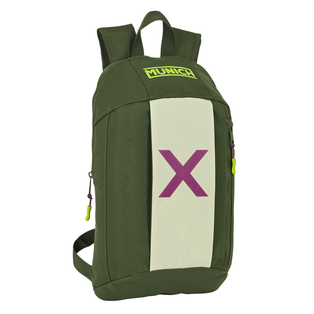 Zaino Munich Bright khaki Verde 1/3