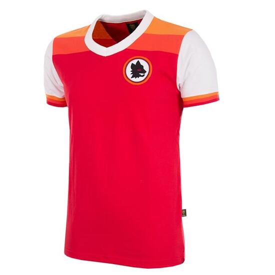 Camiseta de Fútbol - Hombre - AS Roma 1978/79 - Retro - Manga Corta - Rojo