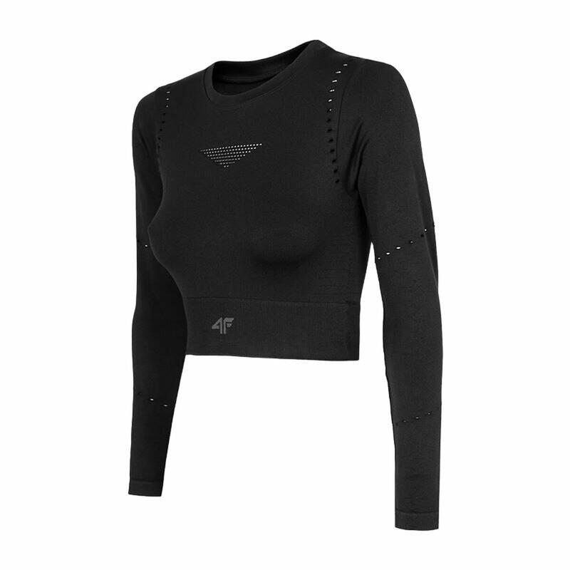 Maglia a maniche lunghe da donna 4F Nero