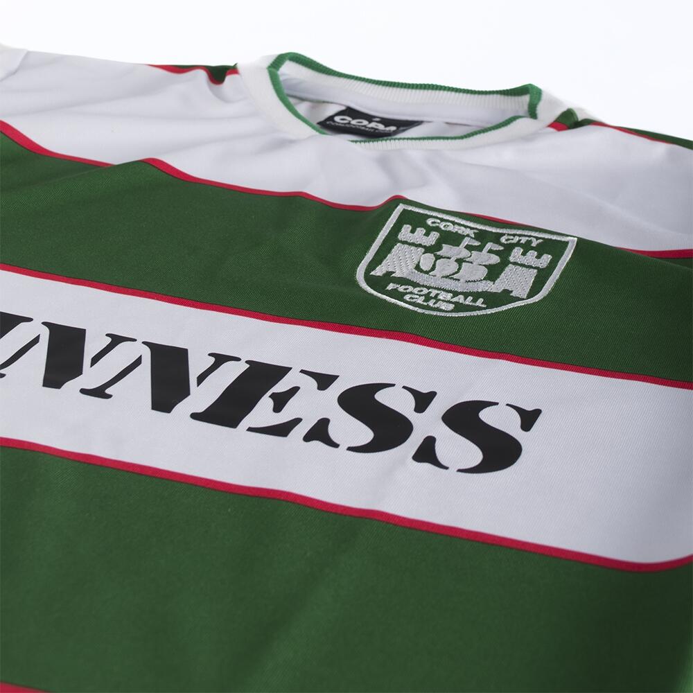 Retro Voetbalshirt - Heren - Cork City FC 1984 - Wit - Groen 4/7
