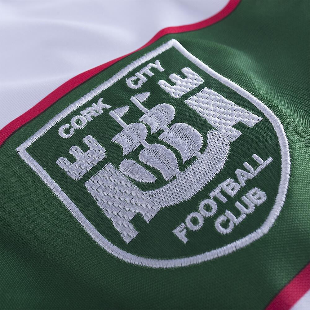Retro Voetbalshirt - Heren - Cork City FC 1984 - Wit - Groen 5/7