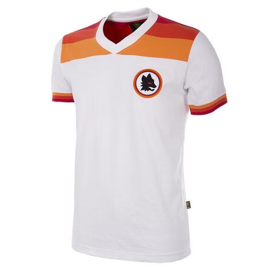 Camiseta de Visitante - Hombre - AS Roma 1978/79 Retro - Manga Corta - Blanco