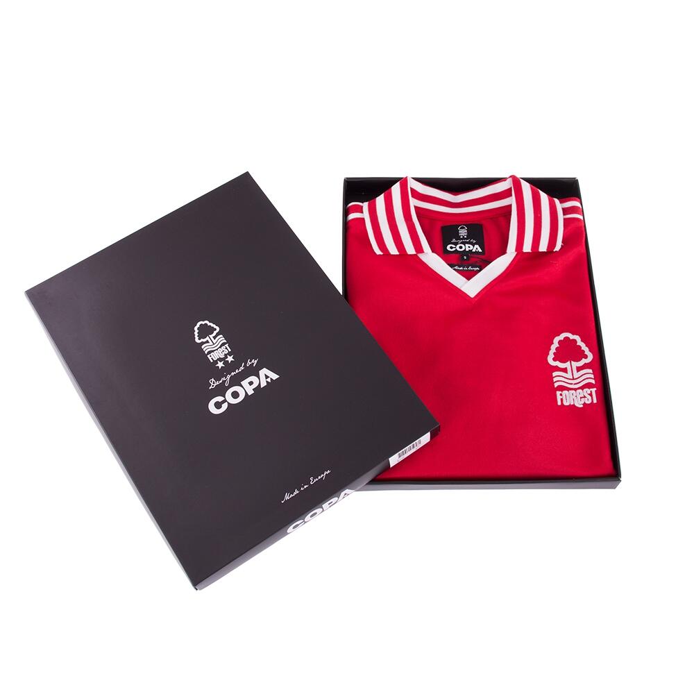 Herren - Retro Fußballtrikot - Nottingham Forest 1976/77 - Rot 6/7