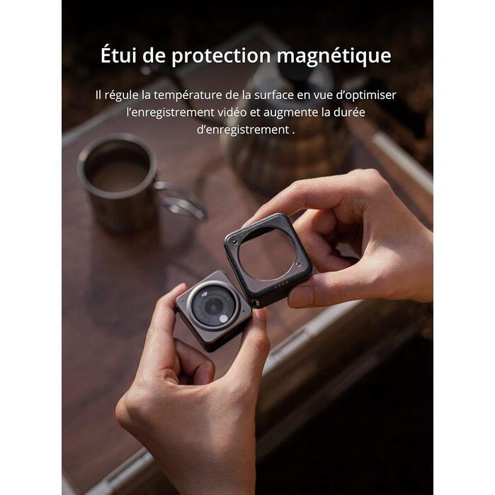 Etui de protection magnétique pour Compact DJI Action 2 Gris 2/7