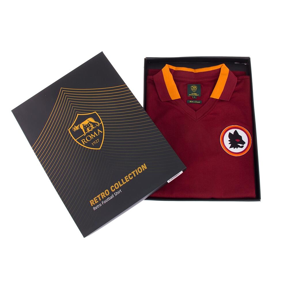 Maillot de football rétro - Homme - AS Roma 1978/79 - Rouge 5/6