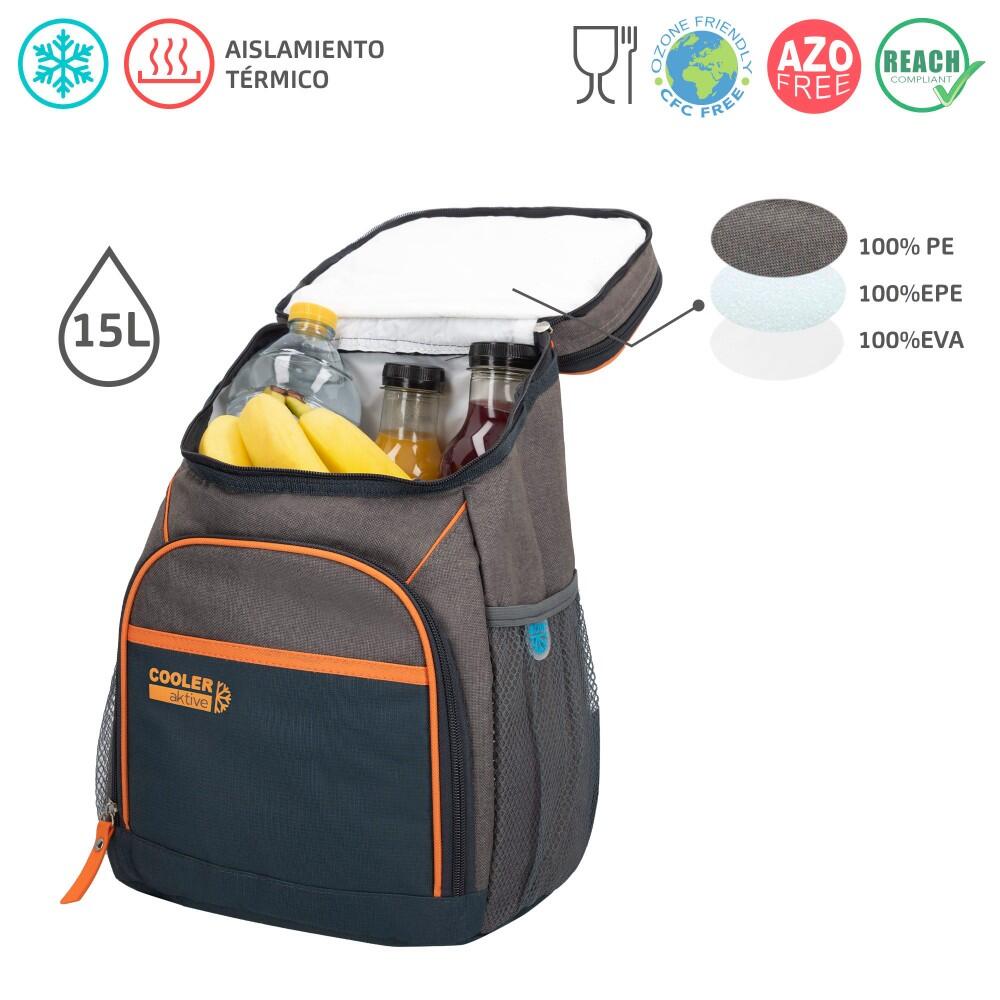 Mochila térmica 15 litros aktive cooler 3/5