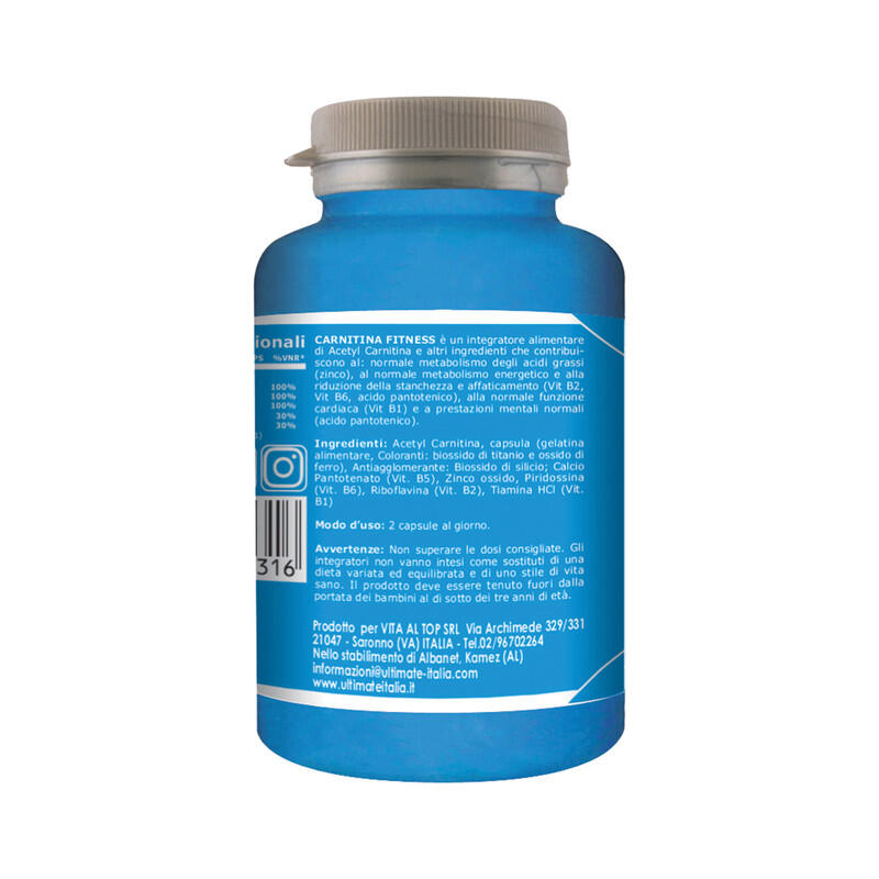 Integratore alimentare - CARNITINA FITNESS - 120 cps 2/7