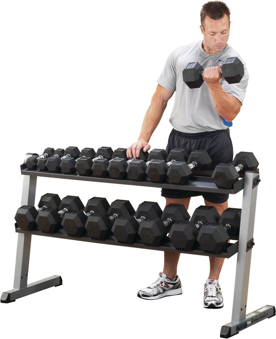 Body-Solid Pro Dumbbell Rack 3/4