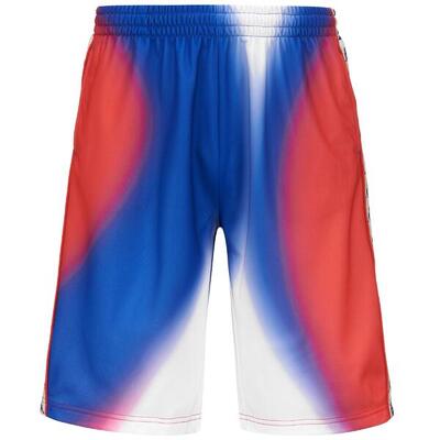 pantaloncini da uomo in poliestere blu da fitness