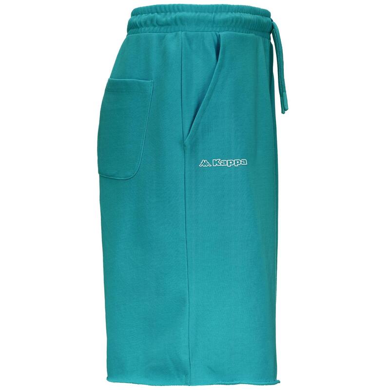 kappa pantaloncini da uomo in cotone verde da fitness