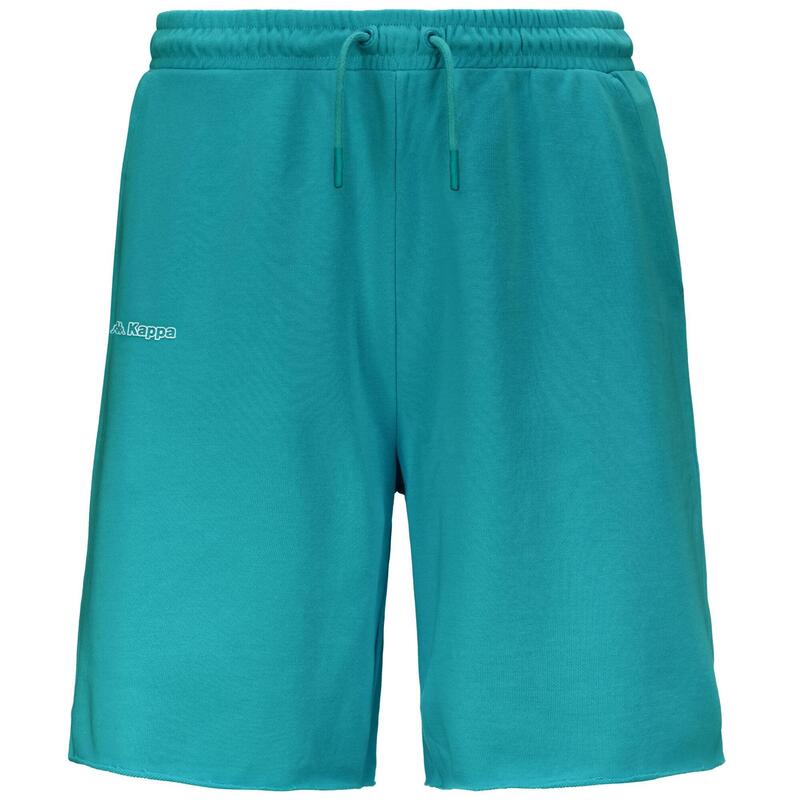 kappa pantaloncini da uomo in cotone verde da fitness