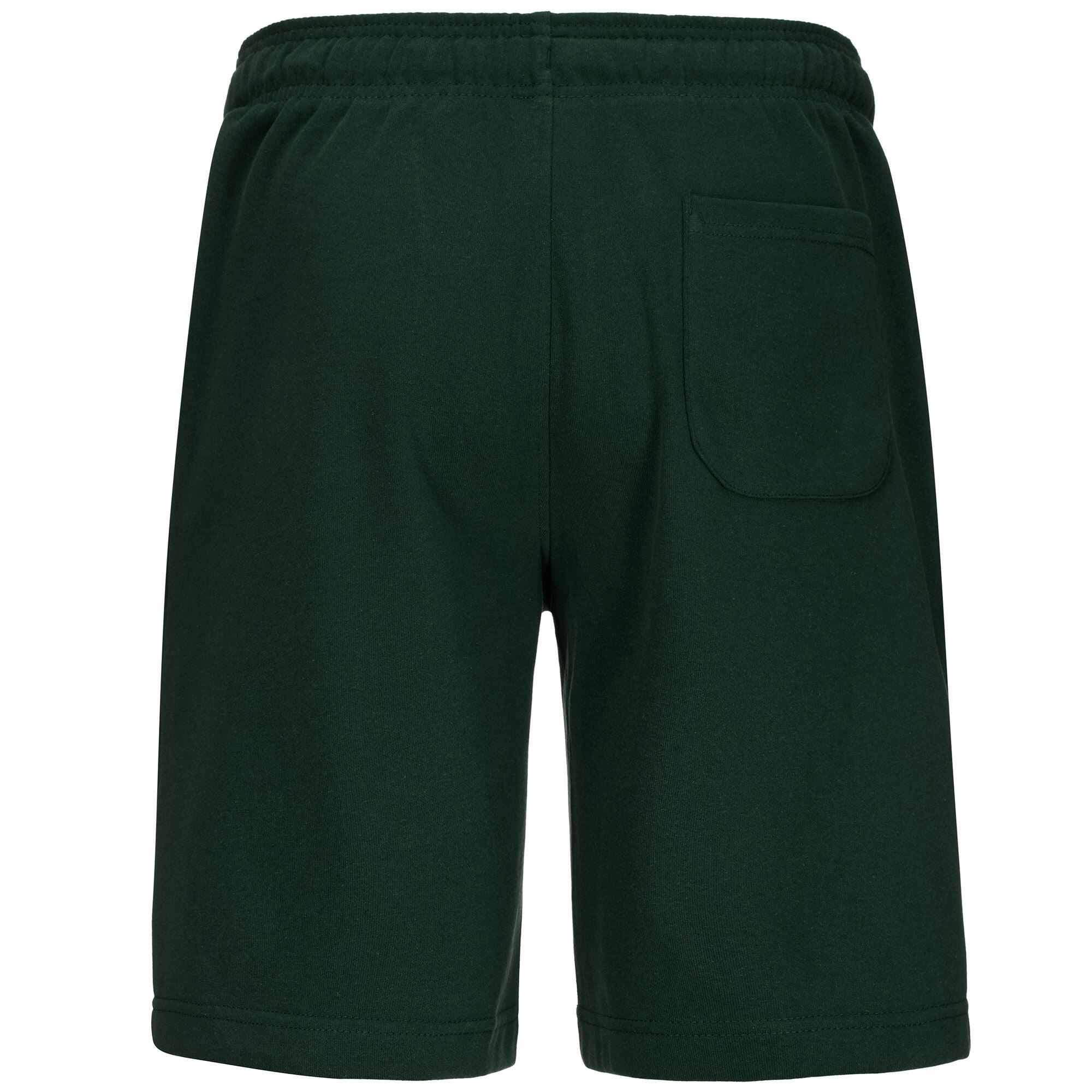 Pantaloncini sportivi da uomo in cotone verde da sportivo 3/5