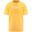 kappa t-shirt da uomo in cotone giallo da cardio training