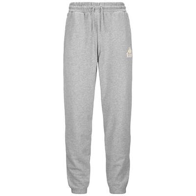Pantaloni tuta da uomo in cotone grigio da streetwear sportivo