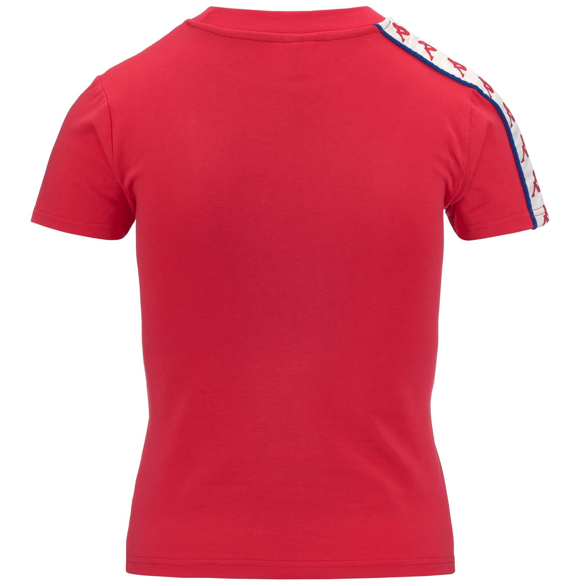 T shirt maglietta da donna in cotone rosso da sport street 4/7