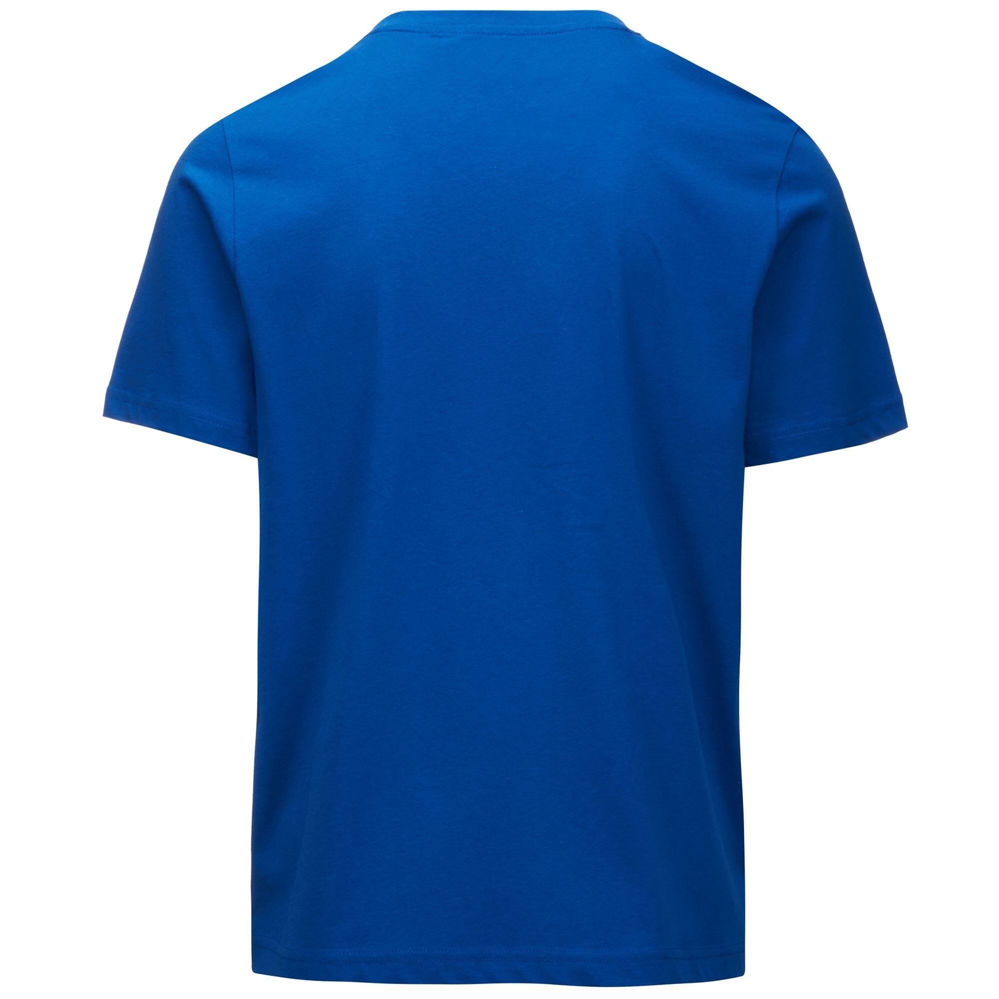 Camiseta Kappa hombre algodón azul gimnasio 3/5
