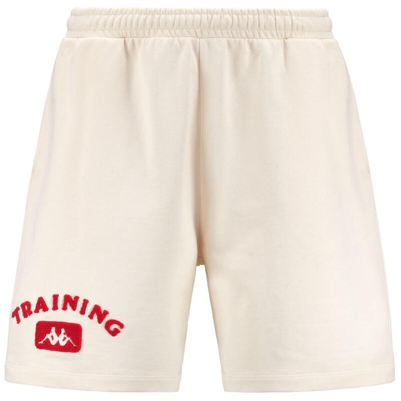 kappa pantaloncini da uomo in cotone bianco da fitness .