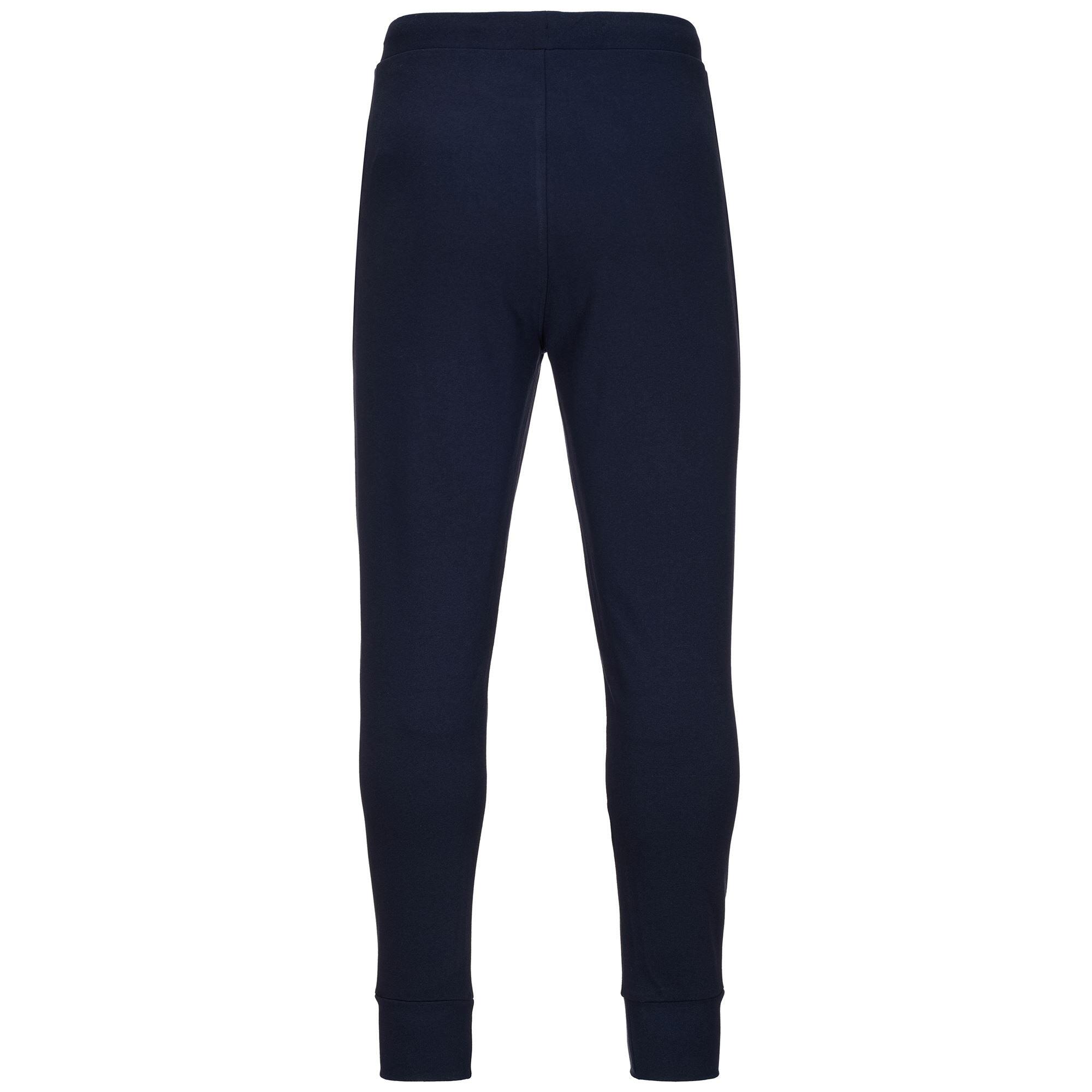 Pantaloni tuta da uomo in cotone blu da sportivo 3/4