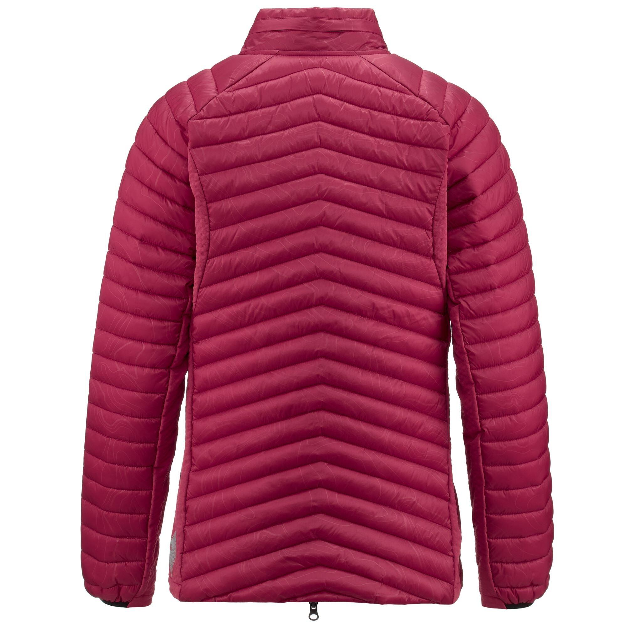 Giubbotto da donna in poliestere rosso da outdoor 3/5