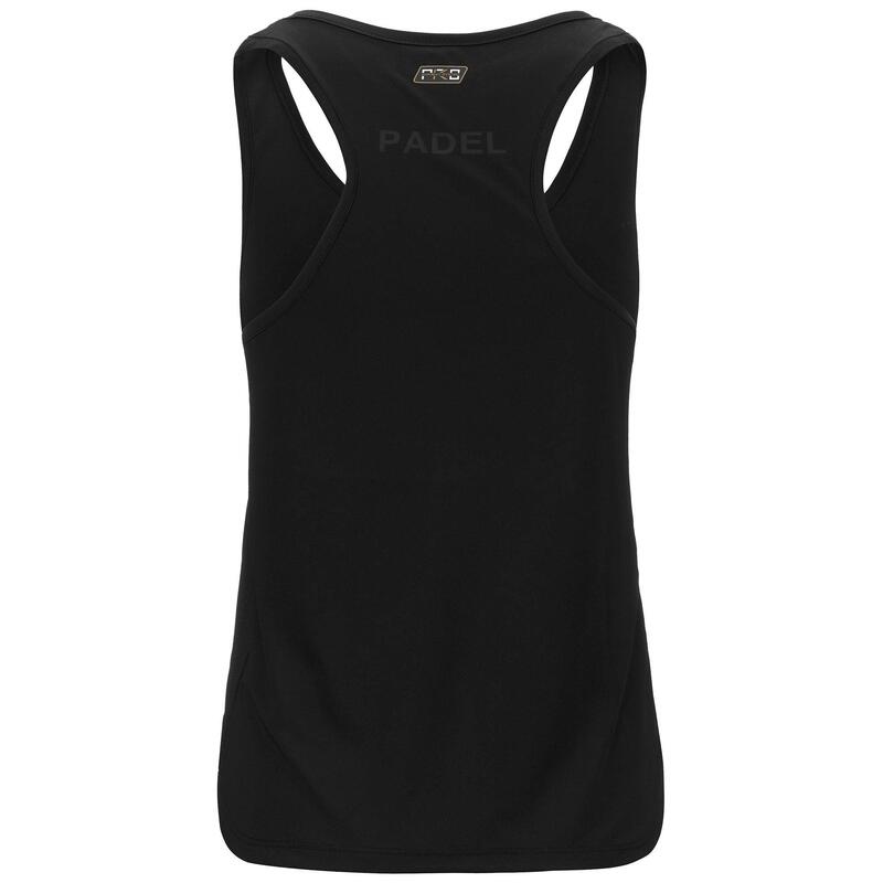 kappa t-shirt da donna in poliestere nero da padel