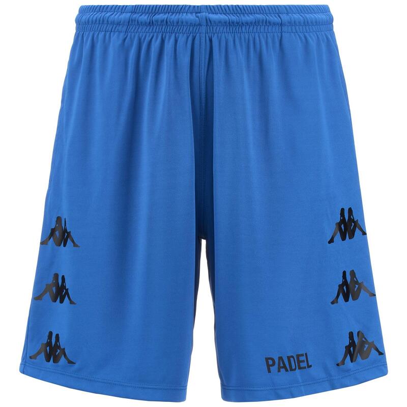 kappa pantaloncini da bambino in poliestere blu da educazione fisica