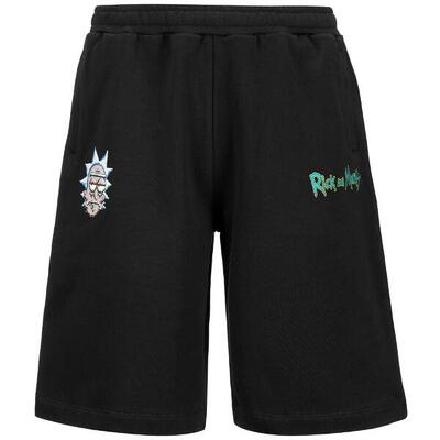 pantaloncini da uomo in cotone nero da fitness