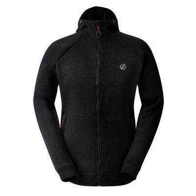 Heren shielding fleece hooded jacket (zwart)