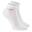 Calcetines Quarro Logotipo para Adultos Unisex Pack de 3 Blanco