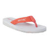 Dames Catarina teenslippers (Wit/Schelp Roze)