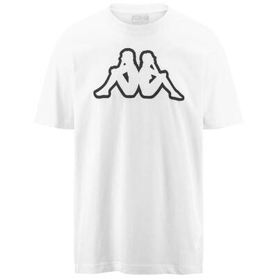 T shirt maglietta da uomo in cotone bianco da palestra