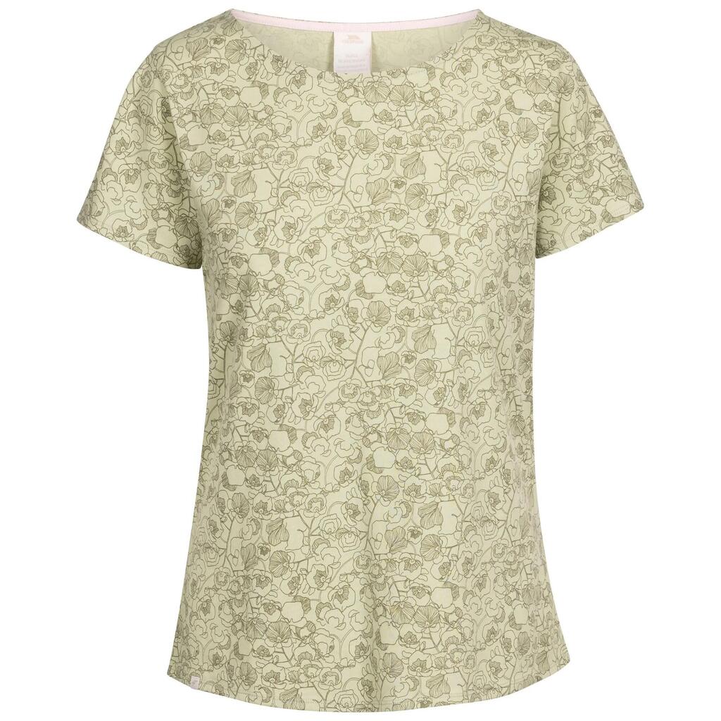 Womens/Ladies Simona Leaves Top (Light Sage)