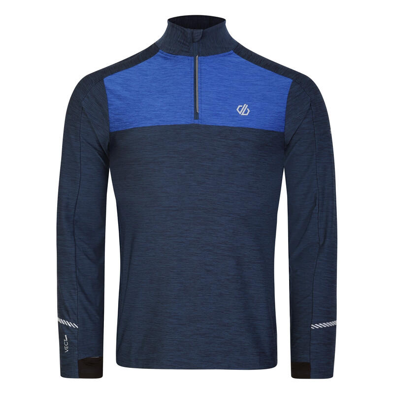 Jersey Power Up II para Hombre Azul Olímpico, Vaquero Luz de Luna Jaspeada