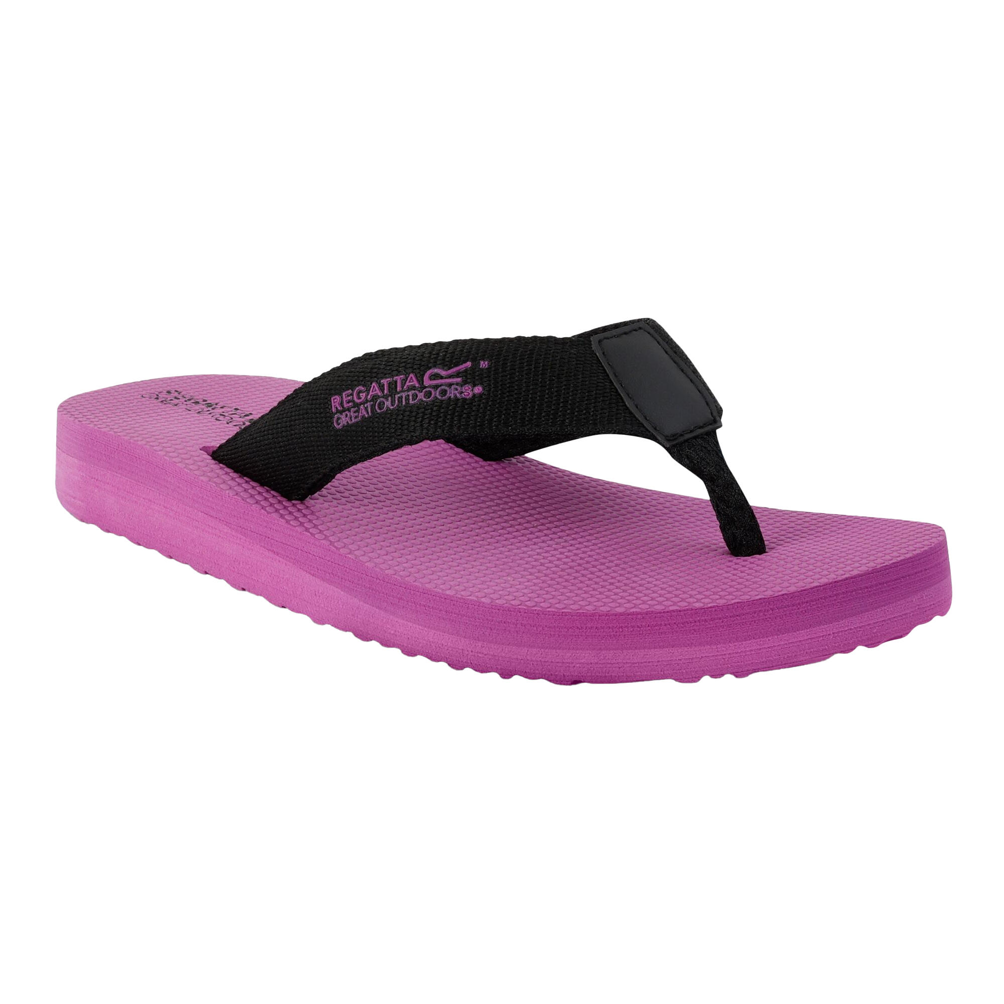 Women's CATARINA flip-flops (Black / Violet)